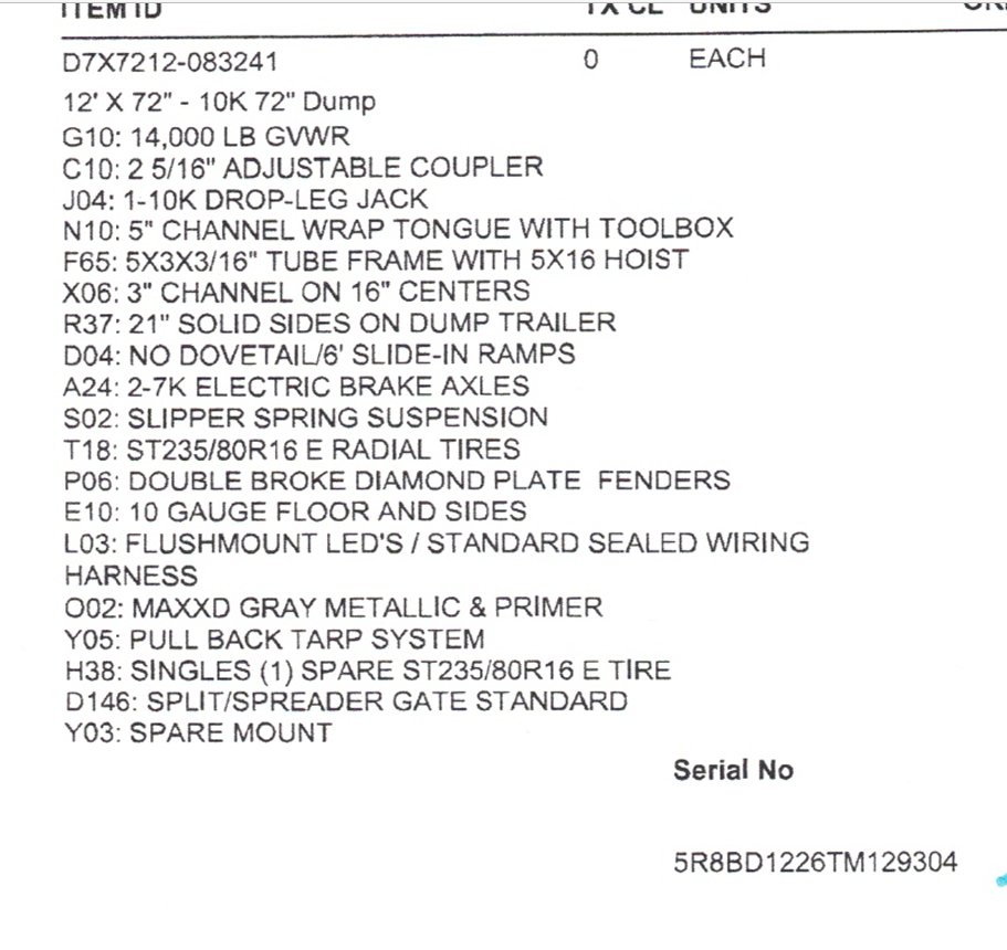 MAXX-D 6x12 14,000 Dump