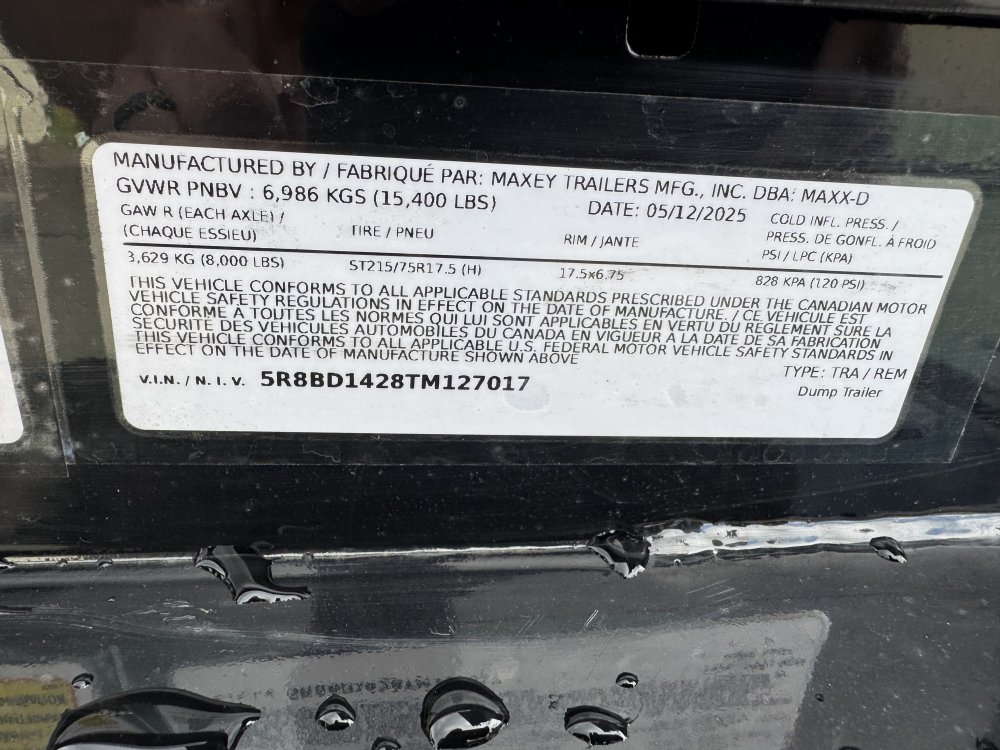 MAXX-D 7x14 15,400 Dump