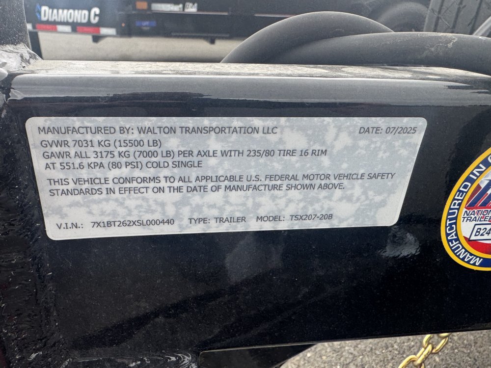 Walton 7x20 15,500 Equipment