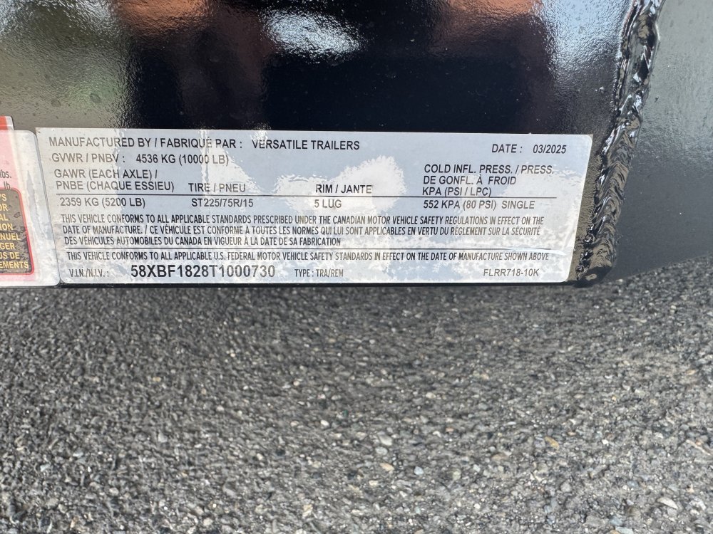 Versatile 7x18 10,000 Utility