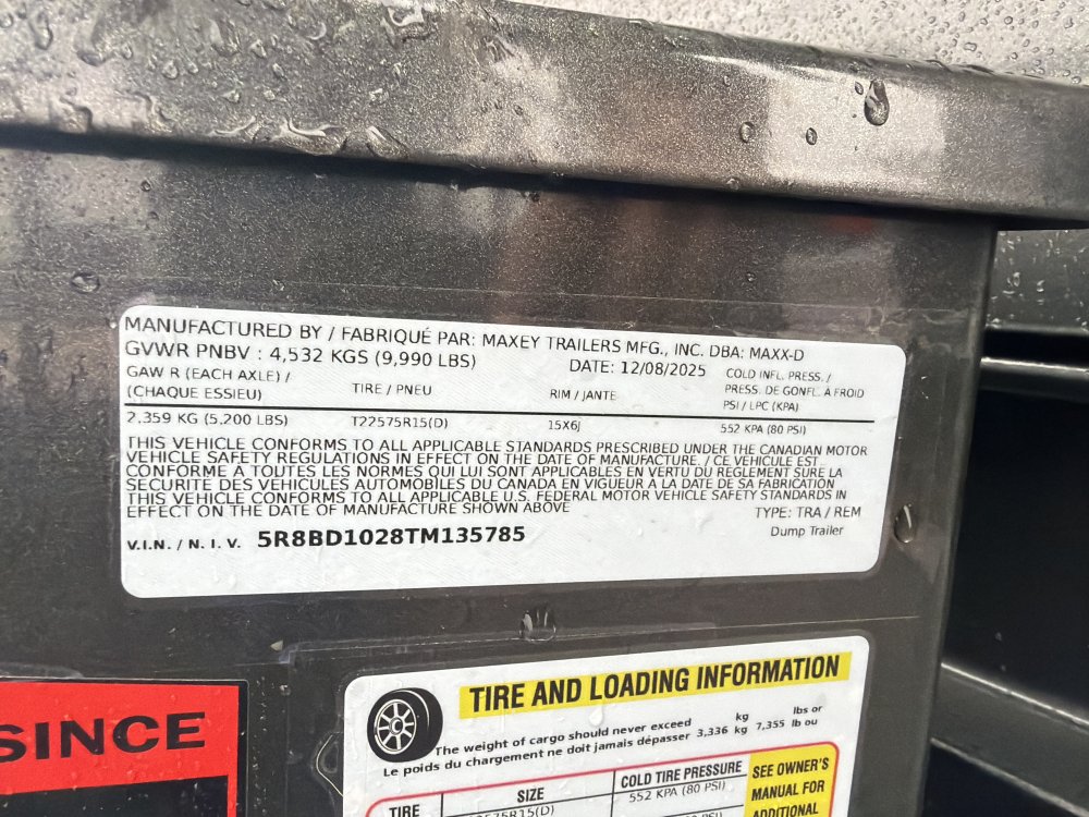 Maxx-D 5x10 9,990 Dump