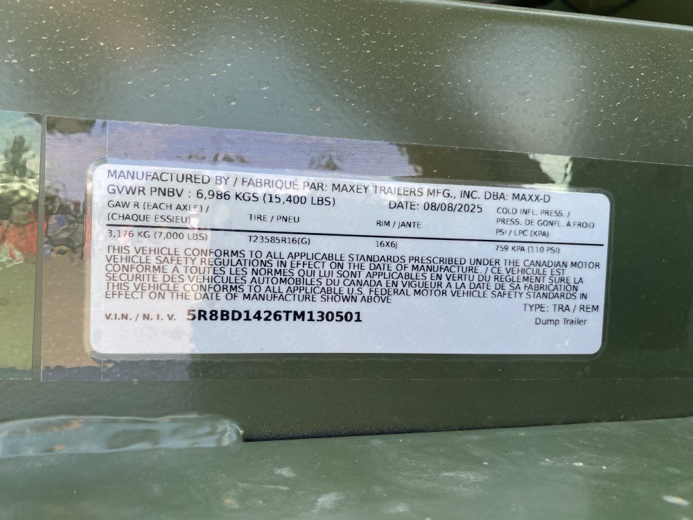 MAXX-D 7x14 15,400 Dump