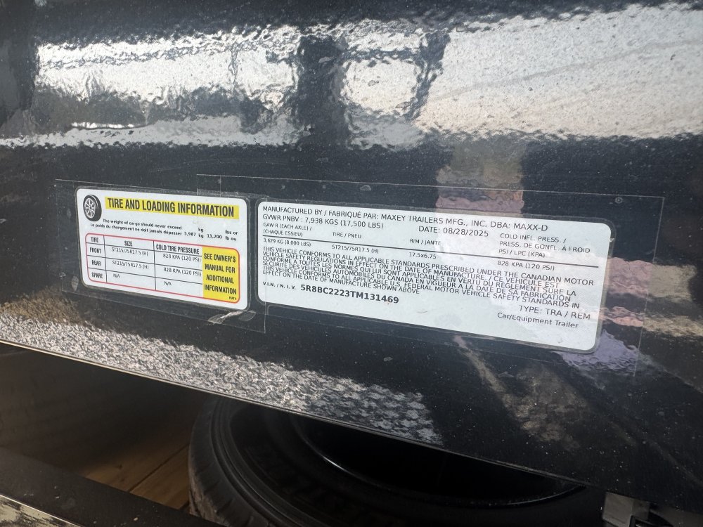 MAXX-D 8.5x22 17,500 Equipment