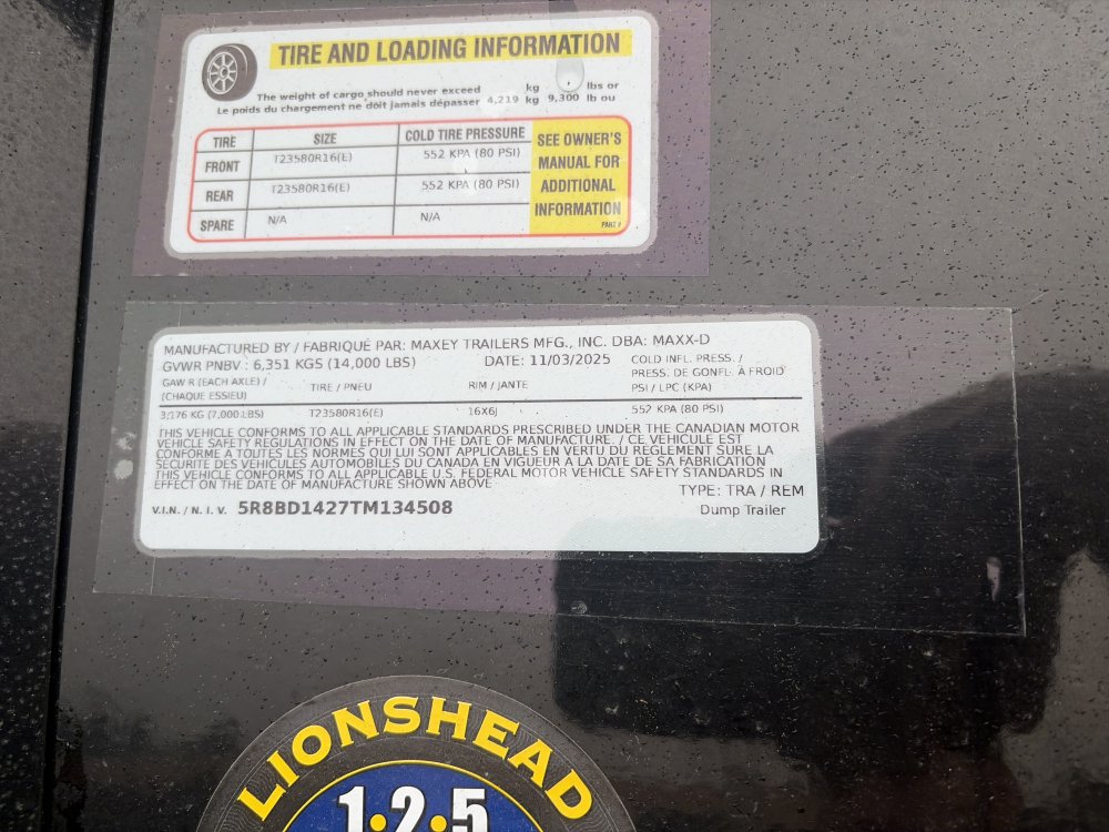 Maxx-D 7x14 14,000 Dump