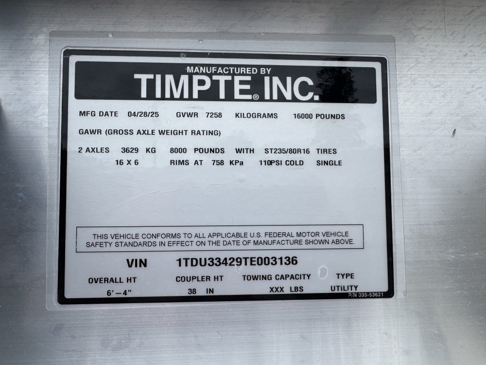 TIMPTE 8.5x26 16,000 Gooseneck