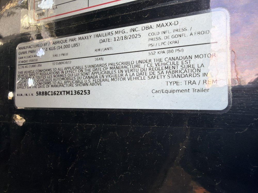 Maxx-D 8.5x16 14,000 Car Hauler