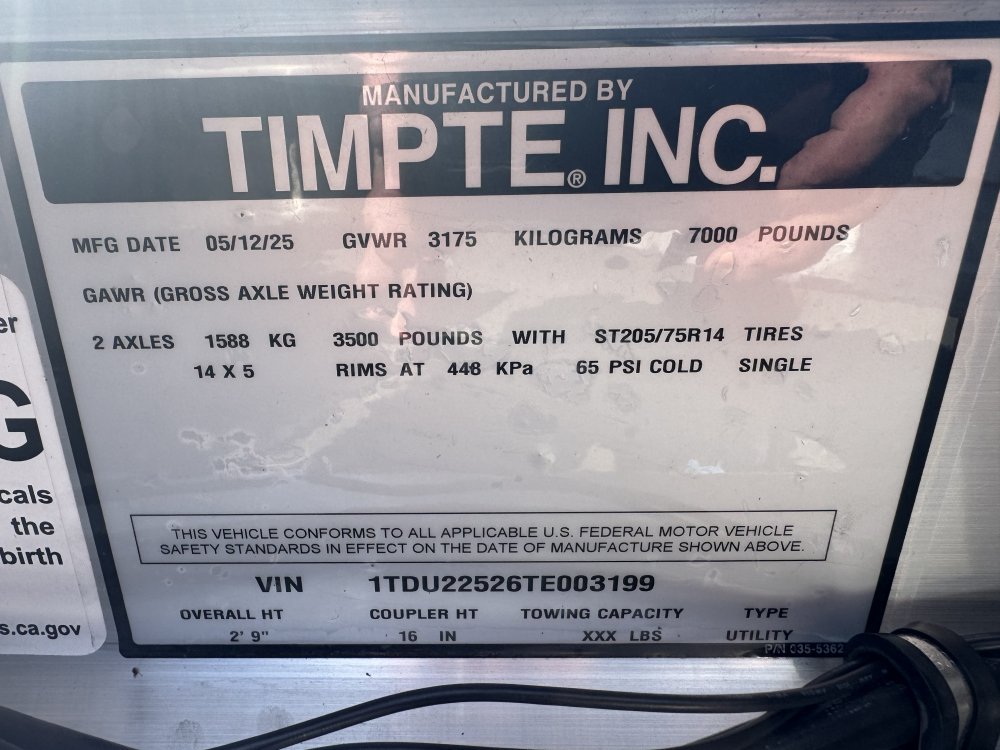 TIMPTE 7x20 7,000 Tilt