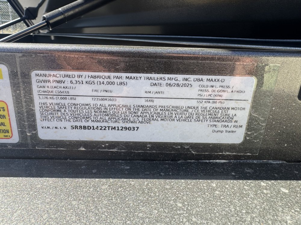 MAXX-D 7x14 14,000 Dump