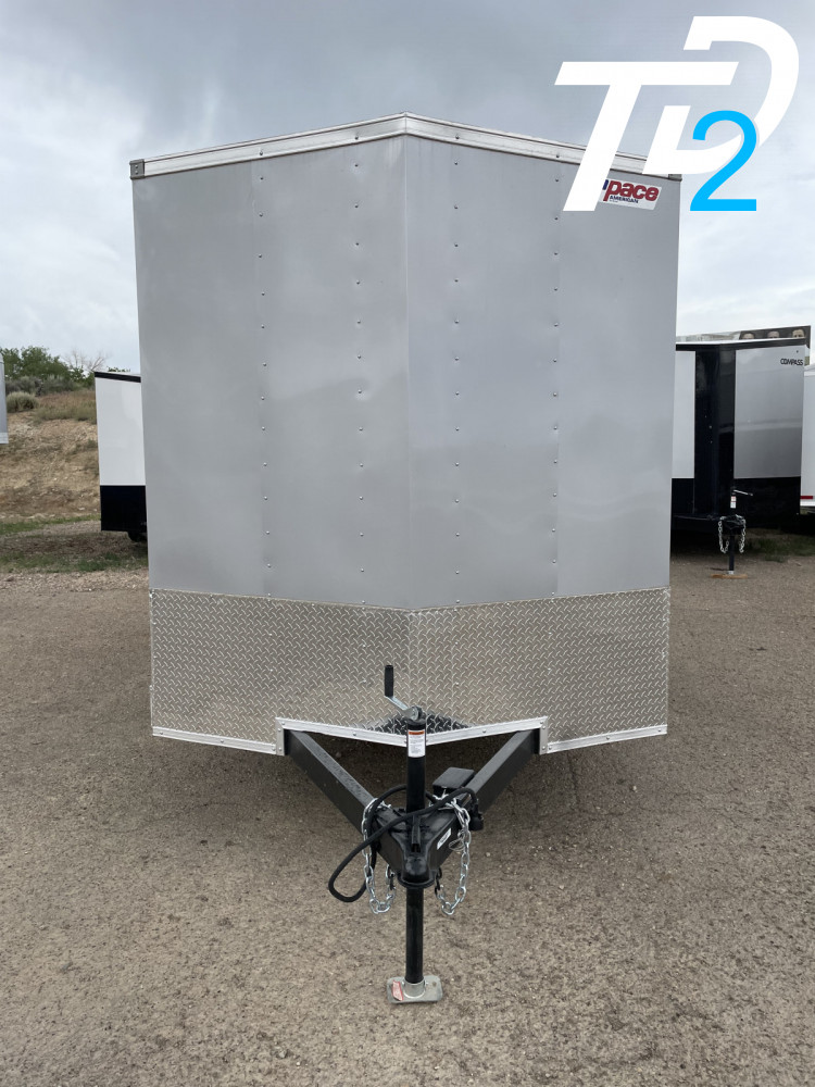 84 X 14' (NEW) PACE ENCLOSED TRAILER-SILVER