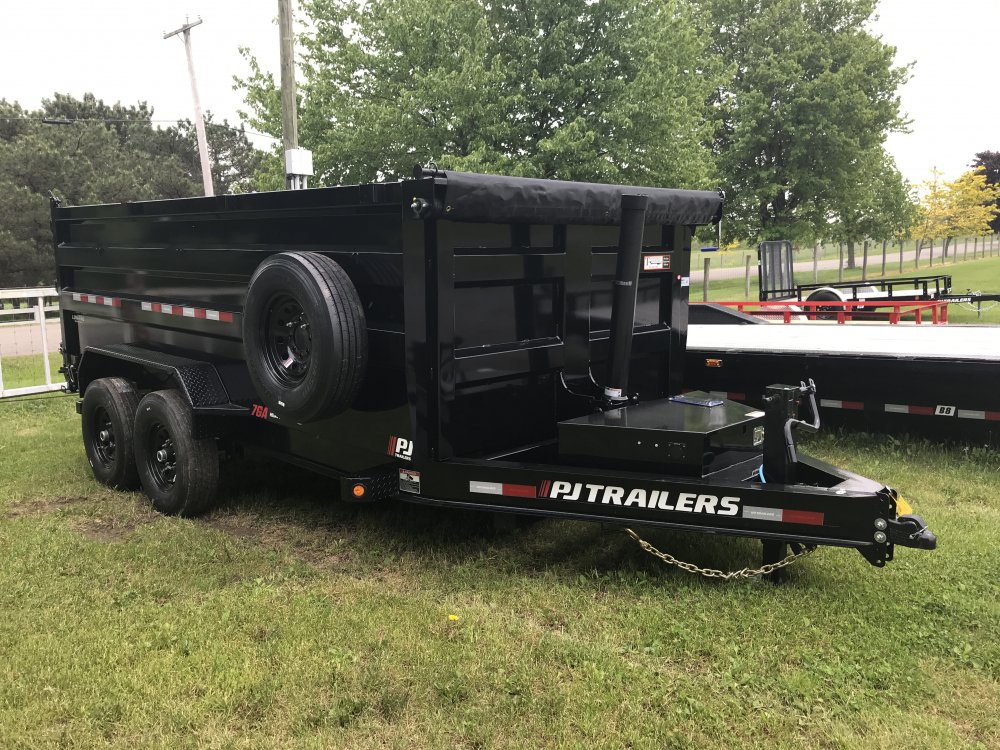 2025 PJ 14FT 14'x83" Low Pro Telescopic Dump Dump