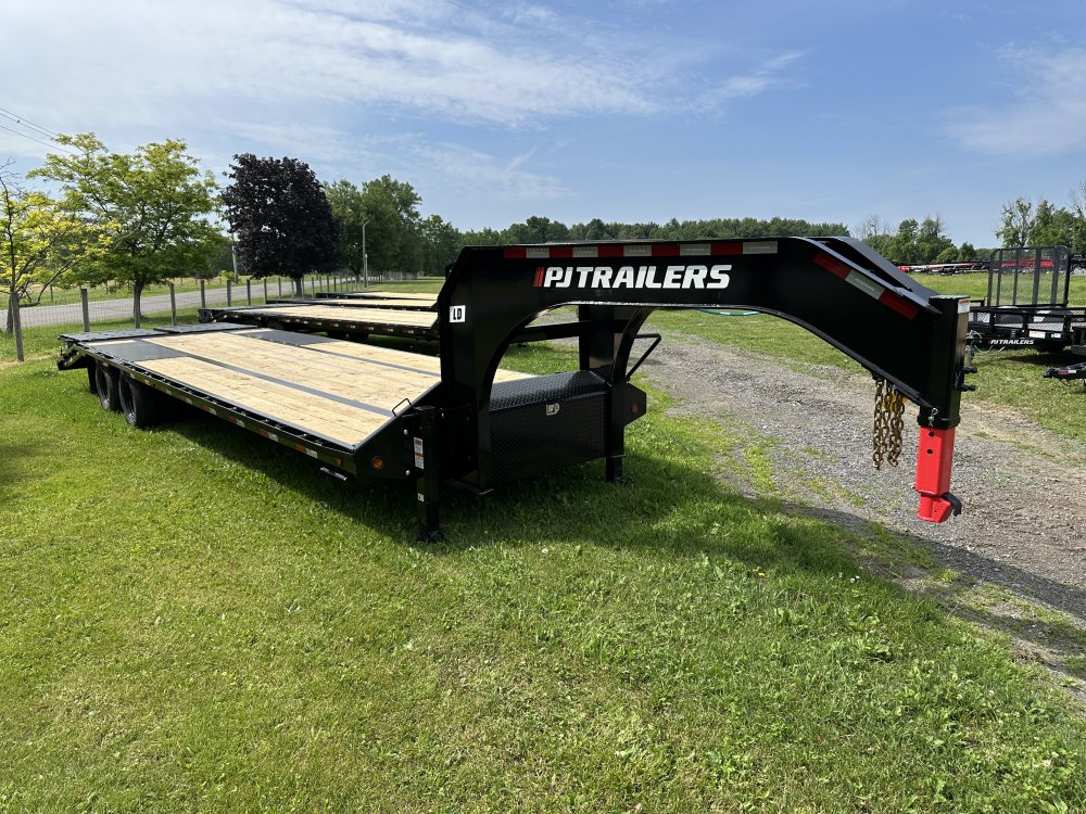 2027 PJ Trailers 30' Low-Pro Flatdeck with Duals Gooseneck