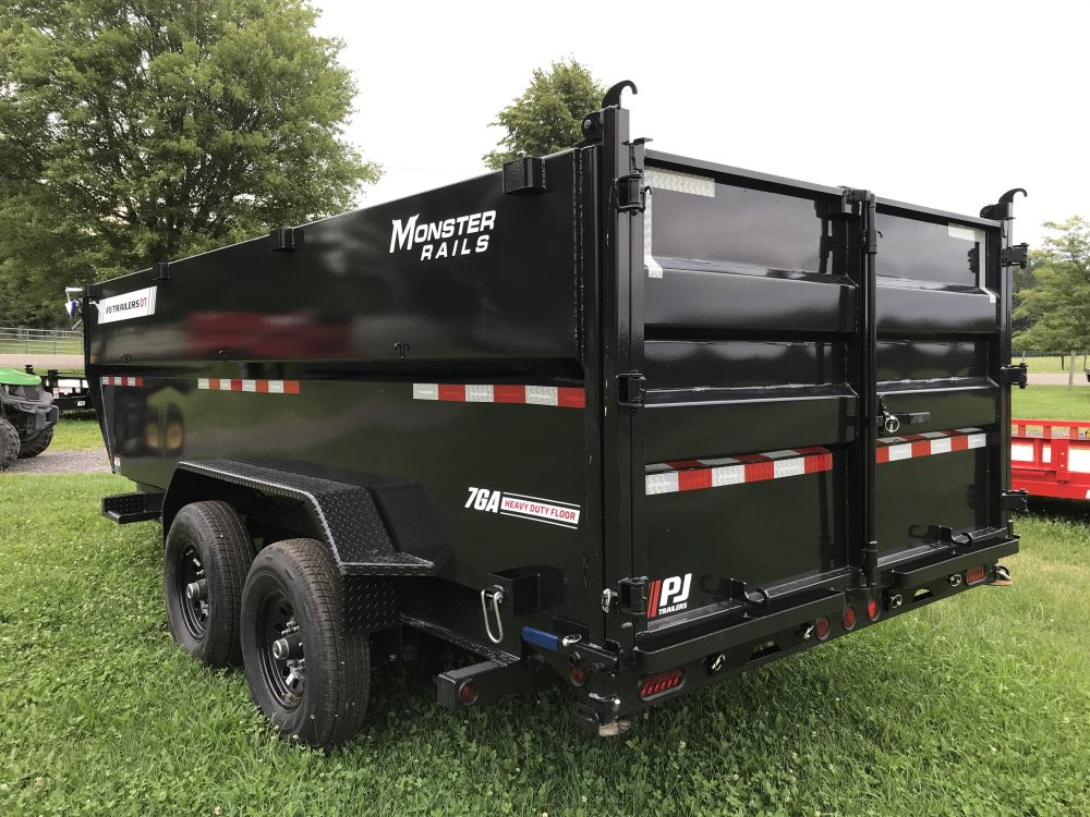 2027 PJ Trailers 16'x83" Low Pro Telescopic Dump