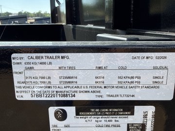 83"x22' Caliber Tilt Trailers