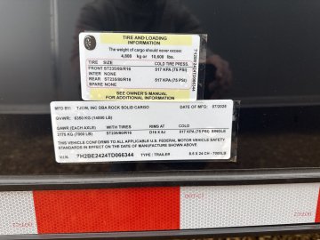 8.5' x 24' x 7' Rock Solid Cargo Enclosed 10k Payload