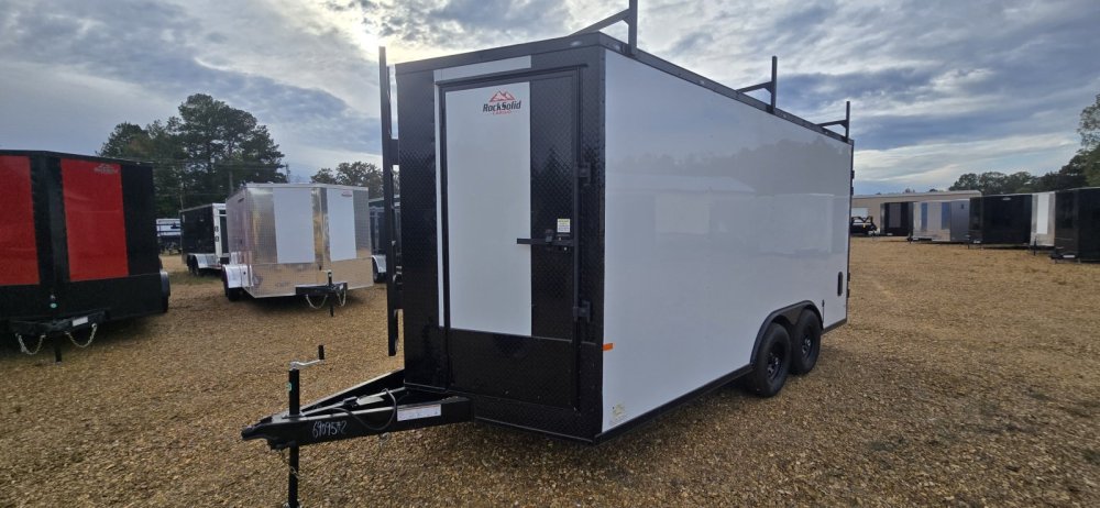 8.5'x16'x7' Rock Solid Enclosed Trailer