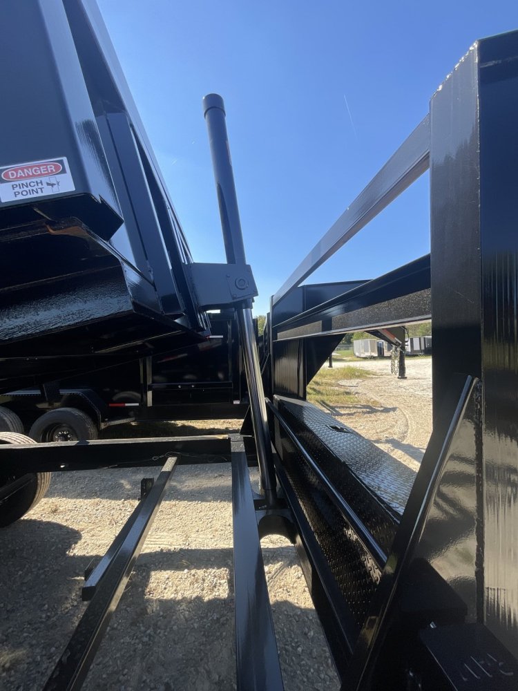 83"x14' Caliber Gooseneck Dump Trailer W/ 48" Sides