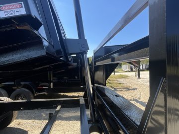 83"x14' Caliber Gooseneck Dump Trailer W/ 48" Sides