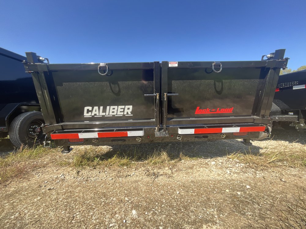 83"x14' Caliber Gooseneck Dump Trailer W/ 48" Sides