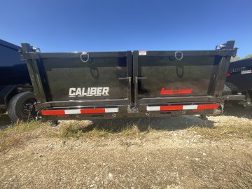 83"x14' Caliber Gooseneck Dump Trailer W/ 48" Sides