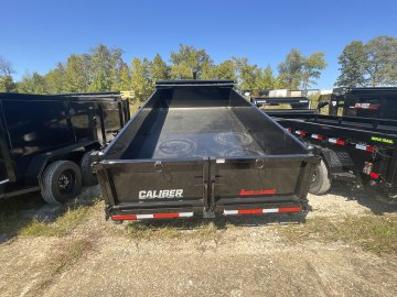 83"x14' Caliber Gooseneck Dump Trailer W/ 48" Sides