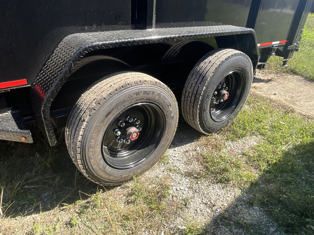 83"x16' Caliber Gooseneck Dump Trailer W/ 48" Sides