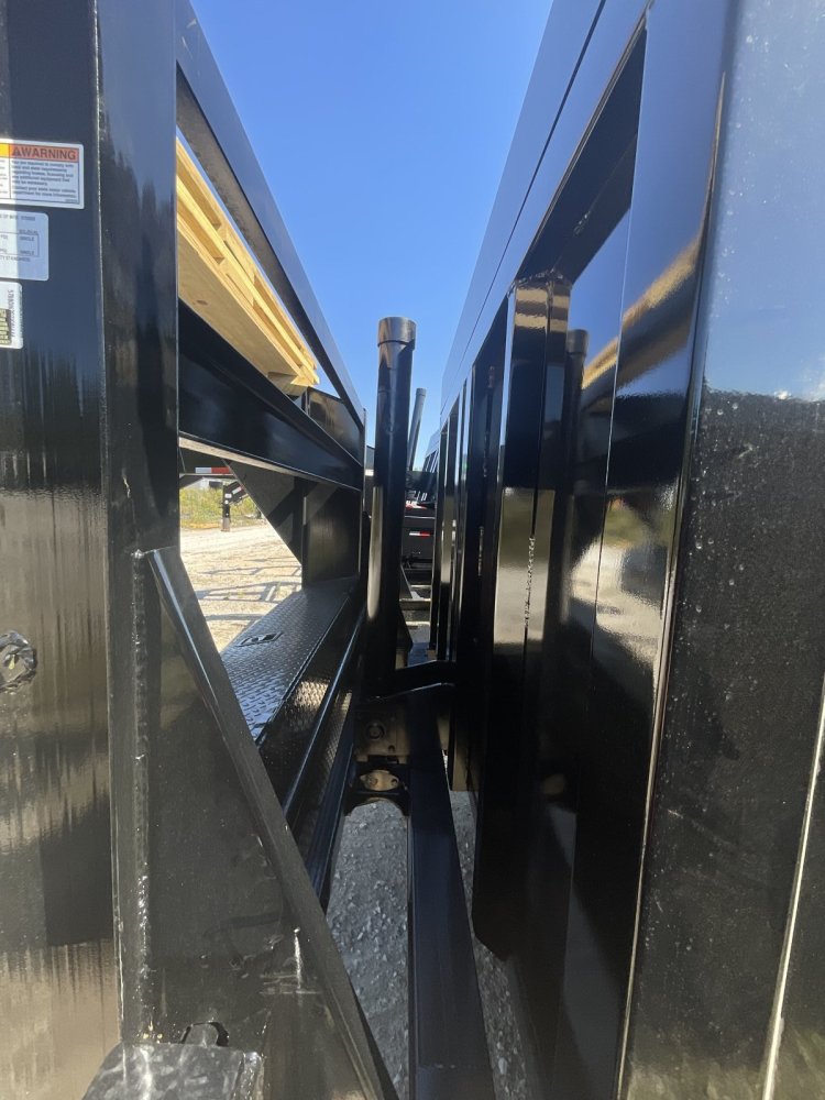 83"x16' Caliber Gooseneck Dump Trailer W/ 48" Sides 16k