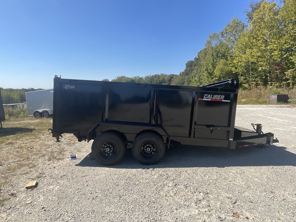 83"x14' Caliber Dump Trailer W/ 48" Sides