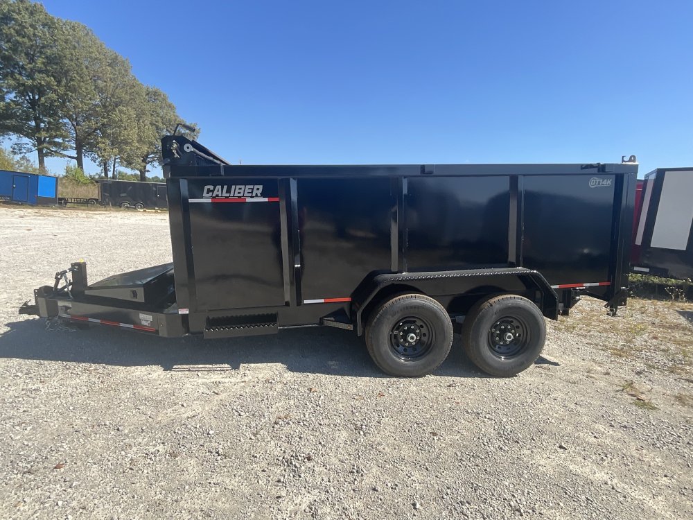 83"x14' Caliber Dump Trailer W/ 48" Sides