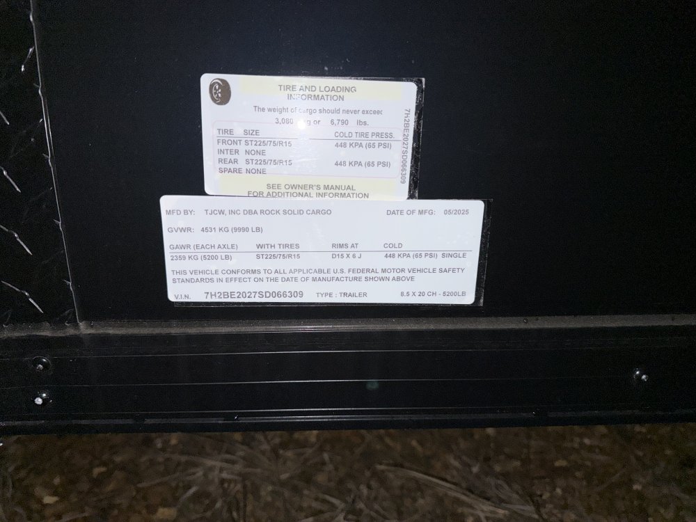 8.5'x20'x7' Rock Solid Cargo Enclosed