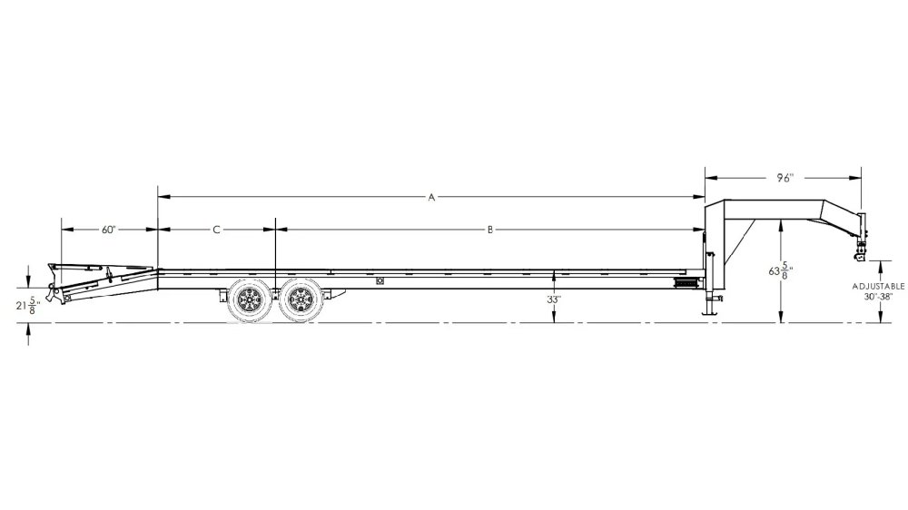 102"x34' Big Tex Gooseneck Flatbed