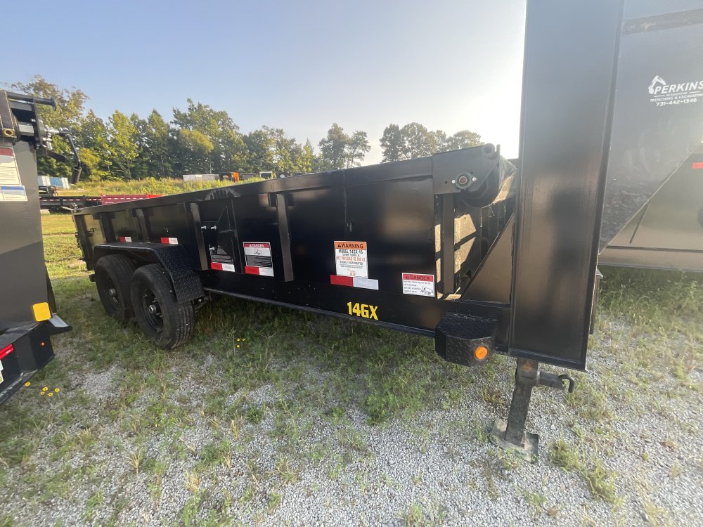 83"x16' Big Tex Dump Trailers With 24" Walls