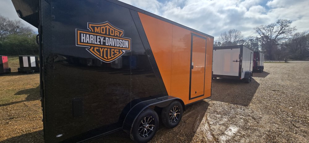 7'x16'x7' Rock Solid Cargo Enclosed HARLEY DAVIDSON EDITION