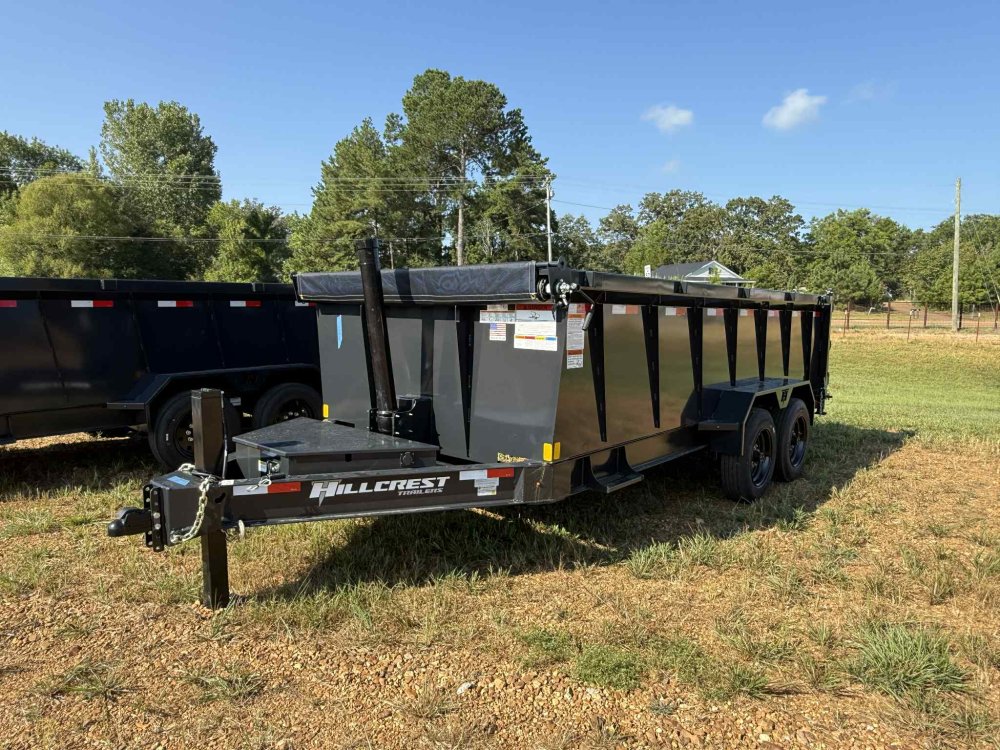 83"x16' Hillcrest Trailers Dump Trailers WITH 40" SIDES/HYDRAULIC JACK