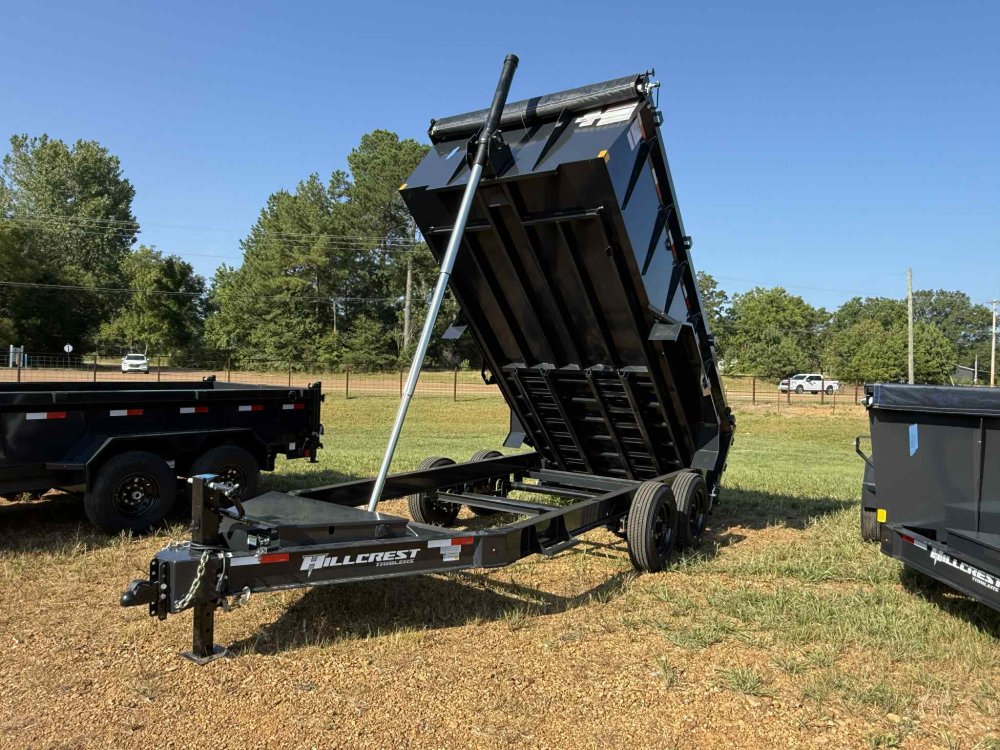 83"x16' Hillcrest Trailers Dump Trailers WITH 40" SIDES/HYDRAULIC JACK