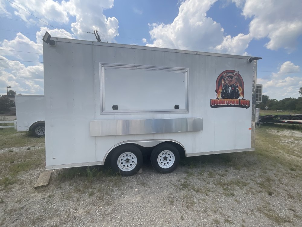 8' 6"x16' Rock Solid Cargo Concession Trailer FULLY LOADED