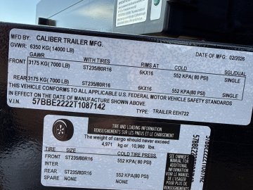 83"x22' Caliber Equipment Trailers