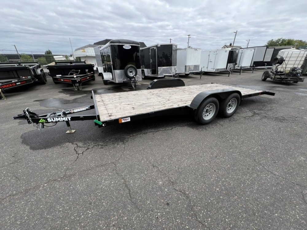 2027 18' x7' Summit Alpine 4" Tube Frame Flatbed 7K