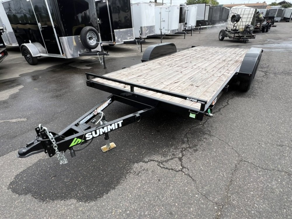 2027 18' x7' Summit Alpine 4" Tube Frame Flatbed 7K