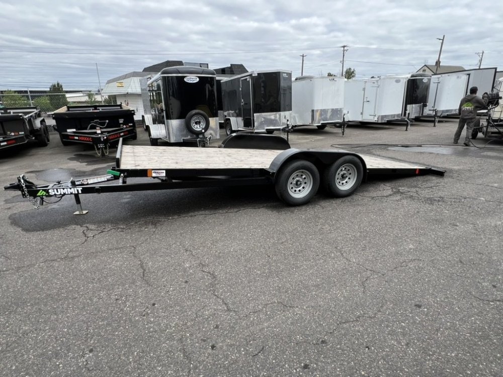 2027 18' x7' Summit Alpine 4" Tube Frame Flatbed 7K