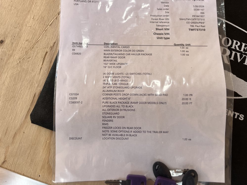 2026 20' x8' Continental Cargo Tailwind Series Enclosed Cargo Trailer 10K