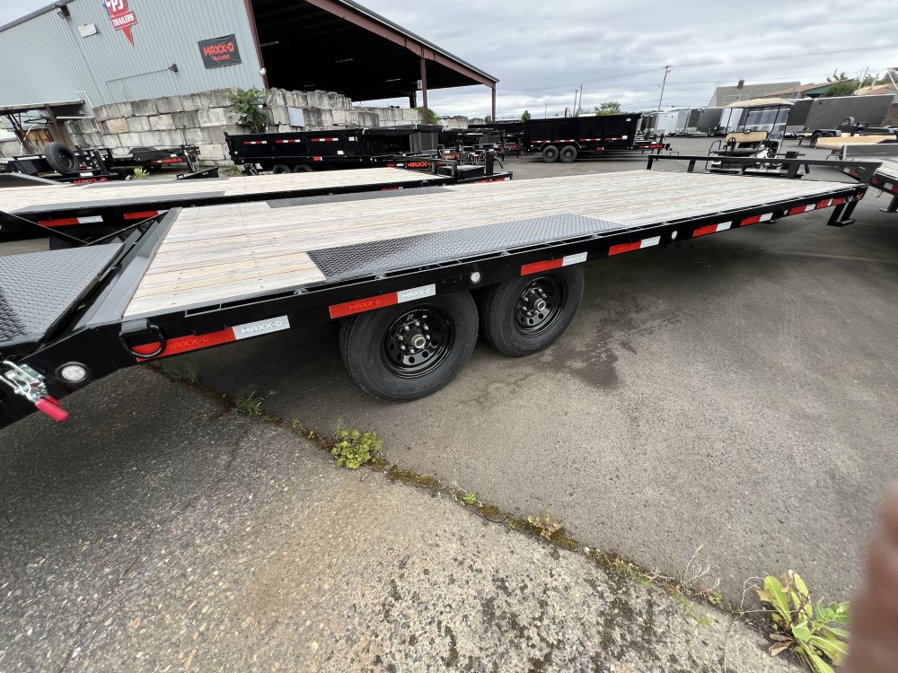 2025 24' x8' 6" MAXX-D DOX - 8INCH 10 LB I-BEAM DECKOVER TRAILER 14K