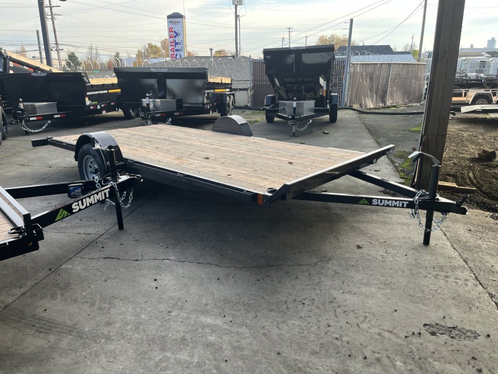 2026 7' X 14' Summit 2.9K Flatbed with ATV Ramps