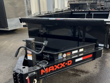 17.5K DERATED TO 14K 2026 7' X 14' MAXX-D DJX - 8 INCH 15LB I-BEAM DUMP TRAILER Black