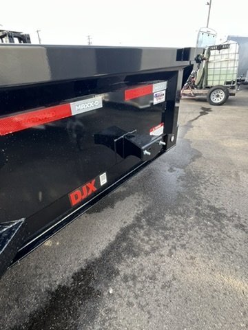 17.5K DERATED TO 14K 2026 7' X 14' MAXX-D DJX - 8 INCH 15LB I-BEAM DUMP TRAILER Black