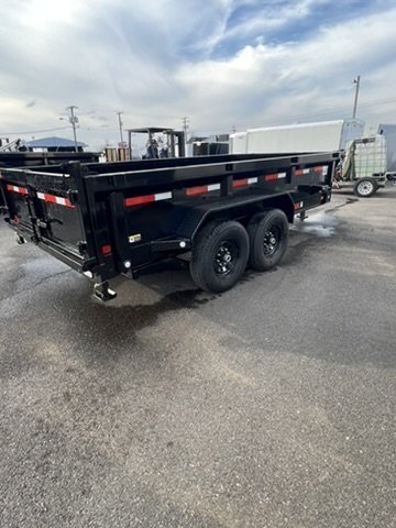 17.5K DERATED TO 14K 2026 7' X 14' MAXX-D DJX - 8 INCH 15LB I-BEAM DUMP TRAILER Black