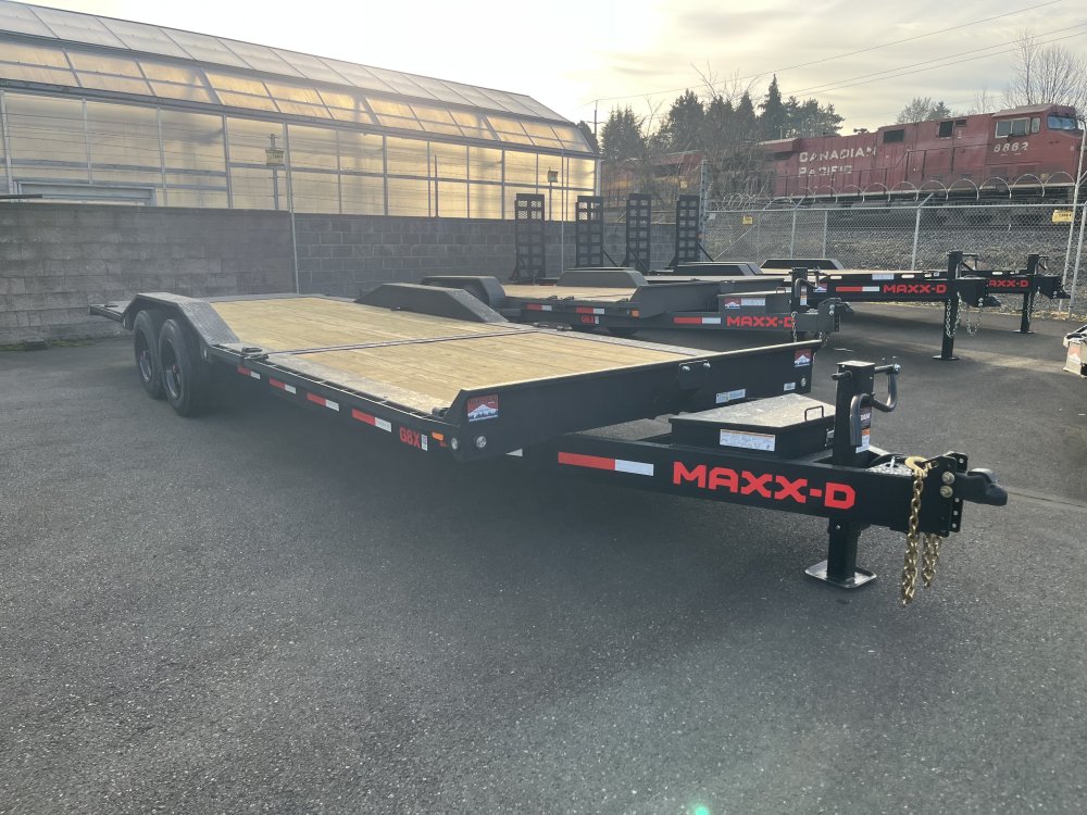 2026 8' 6" X 24' Maxx-D G8X 8" GRAVITY EQUIPMENT TILT TRAILER 17.5K Split Tilt with Drive Over Fenders