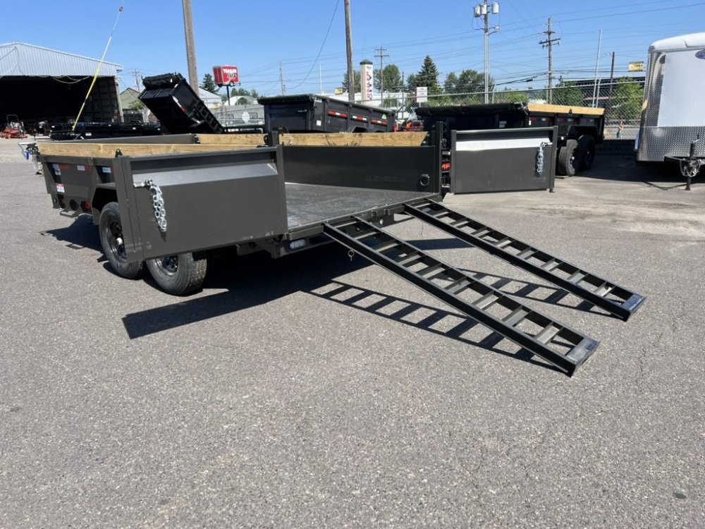 2027 Maxx-D DKX 7' x 14' Dump 14K 2' Wood/Steel Sides