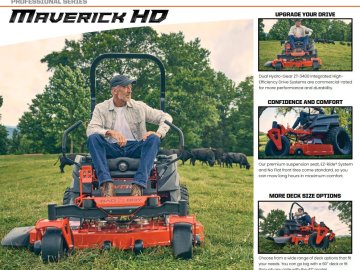 2025 MAVERICK HD 60" Kawasaki 726cc, 23.5 hp FX730 Lawn Mower Side Discharge