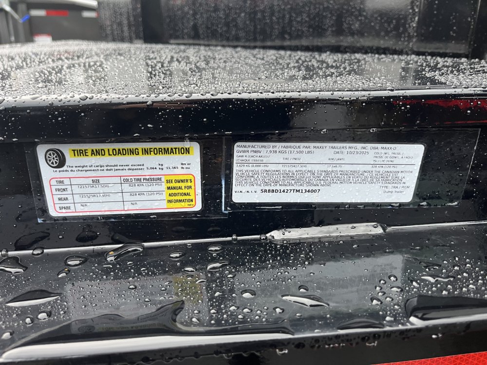 2026 Maxx-D DJX 7' x 14' Dump 17.5K with 4' Sides