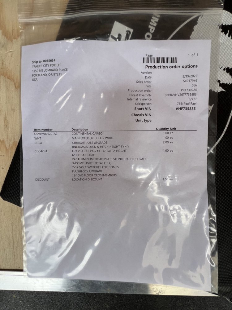 2025 20' x8' 6" Continental Cargo Continental Cargo VHW V-Series Wedge 7K
